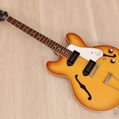 1961 Epiphone Casino E-230TD Vintage Electric Guitar Royal Tan, First-Year w/ Case image 14