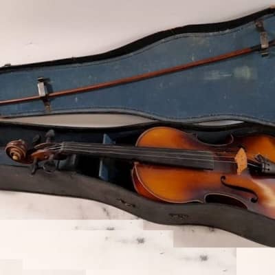 Karl Beck Stradivarius size 4/4 violin, Germany, Vintage, Lacquered Wood image 15