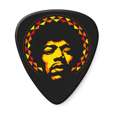 Dunlop JHR16HV Jimi Hendrix '69 Psych Series Aura Mandala Celluloid Heavy Guitar Picks (36-Pack)
