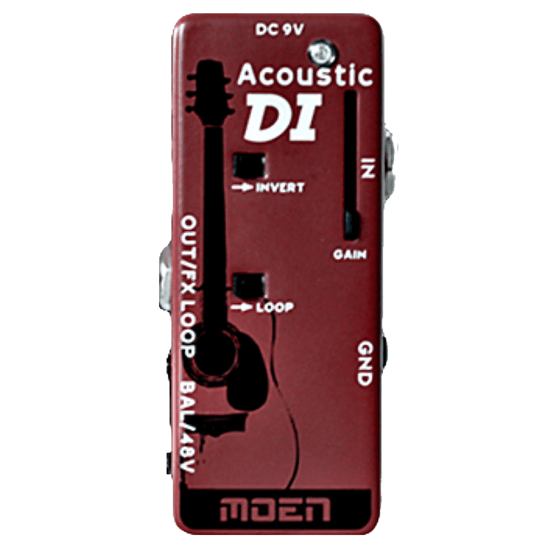 Moen MN-AC-DI Acoustic Guitar Direct Box with Volume MINI DI Effect Pedal image 1