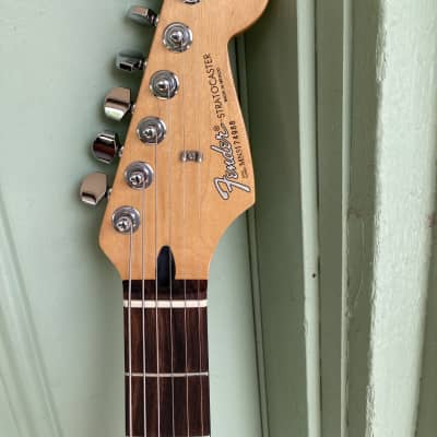 Fender Standard Stratocaster with Vintage Tremolo, Rosewood Fretboard 1995 Lake Placid Blue electric guitar image 5