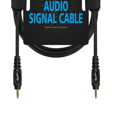 Audio signal cable, 3.5mm jack stereo to 3.5mm jack stereo, 6.00 meter