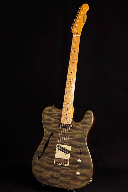 SCHECTER Thinline Type See Thru Black Top See Thru Brown Back [SN 94301]  [11/21]