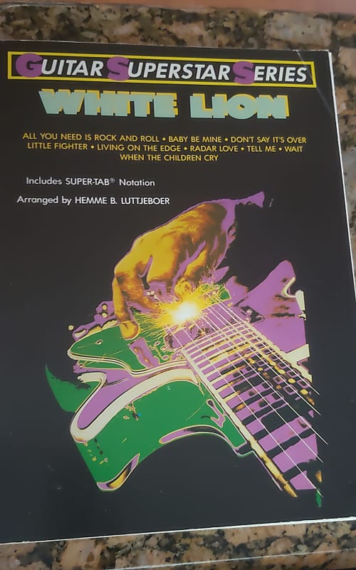 Guitar Superstar Series White Lion Early 90s Tab Book + Solos image 1