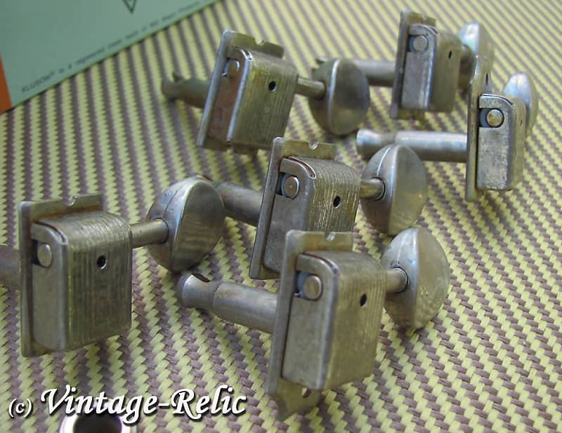 aged Kluson nickel tuners RELIC'D for Fender Custom Shop Strat