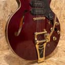 Pre Owned Epiphone 2018 Riviera Custom P93 - Wine Red w/ Gold Hardware, Inc Case