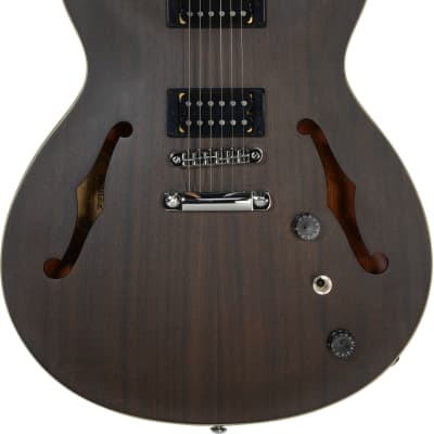 Ibanez Artcore AS53 Semi-Hollow Electric Guitar Flat Transparent Black image 7
