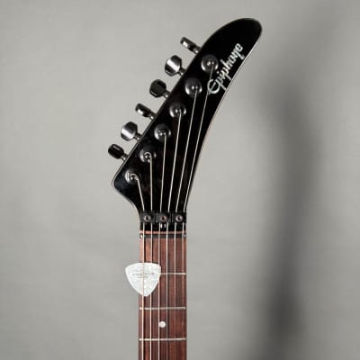 Epiphone Flying V 2 black Zebra PUs black hockey headstock RARE 1982 - 1986 - schwarz image 3