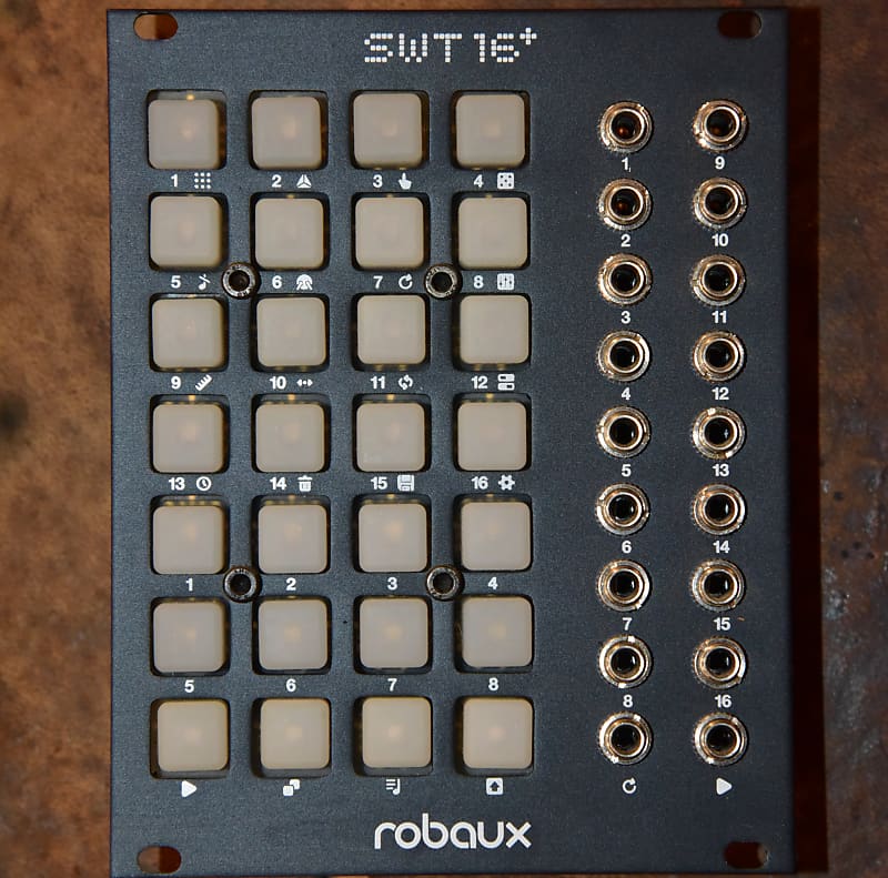 Robaux SWT16+ (with box and manual) 16ch 64-step multi-function Eurorack  modular trigger sequencer