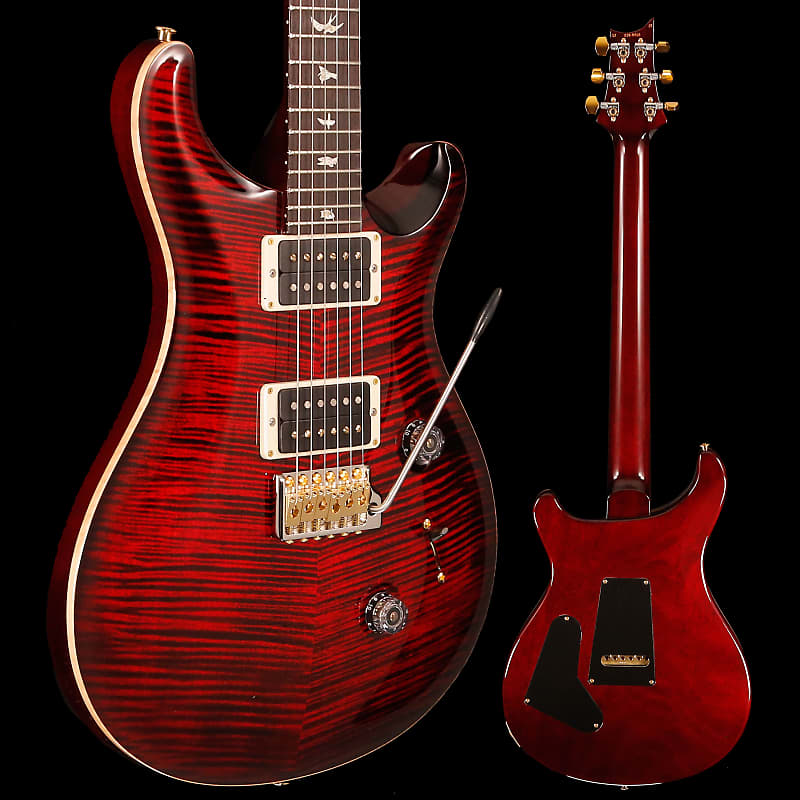 PRS Custom 24 Electric, Fire Red Burst 10top 7lbs 9.9oz Reverb