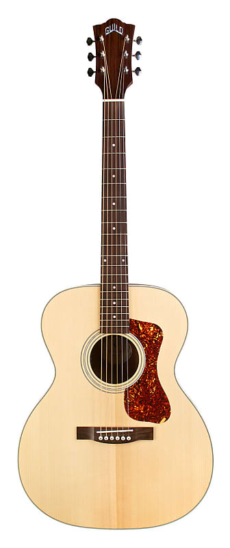 Guild OM-240E, Solid Sitka Spruce top, Mahogany B/S, Westerly Collection, Natural image 1