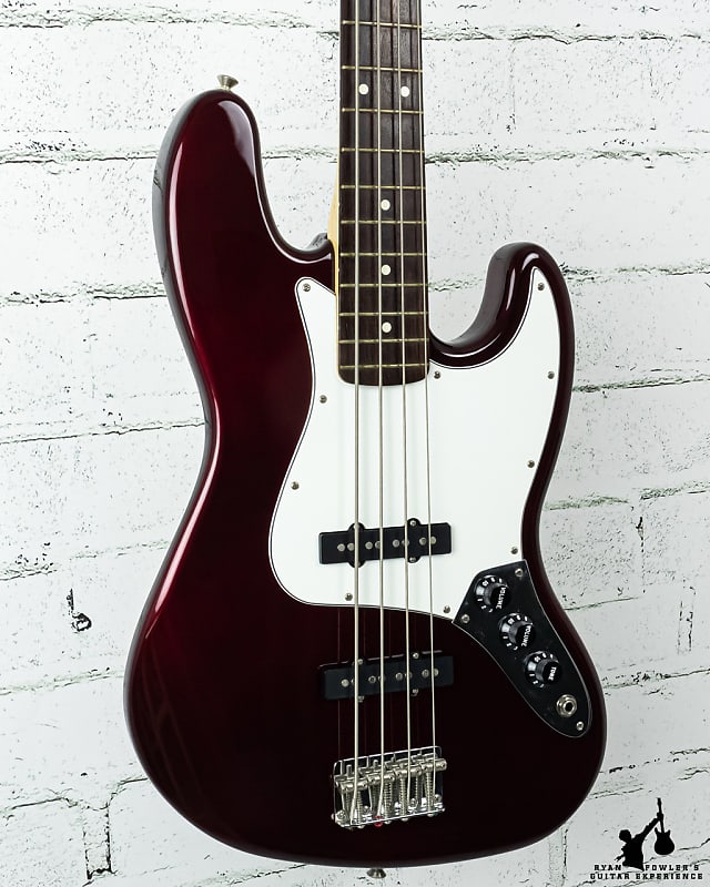 2000 Fender Mexican Standard Jazz Bass Midnight Wine w/ HSC | Reverb