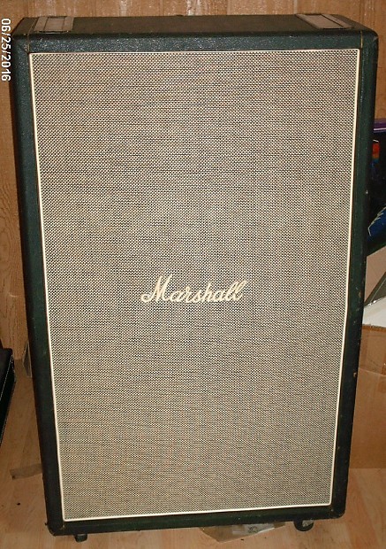 Marshall 2034 70's 8x10 Empty Cabinet Black and Salt & Pepper Grill image 1