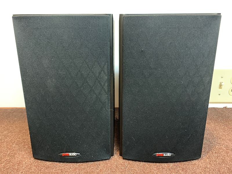 Polk Audio 2024 T-15 Bookshelf Speakers Pair Black Pre Owned, sound good!