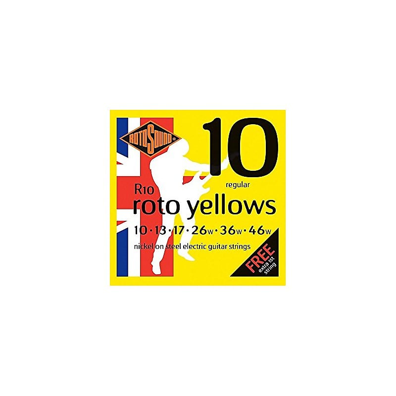 Cuerdas Eléctrica Rotosound Roto Yellows 10-46 image 1