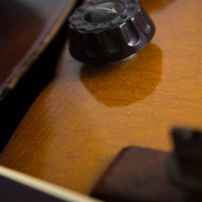 Gibson  ETG-150 Arch Top Hollow Body Electric Tenor Guitar (1937), ser. #577C-6 (FON), period black hard shell case. image 13