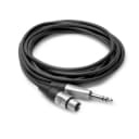Hosa HXS-015 Pro Balanced Interconnect REAN Cable XLR3F to 1/4 in TRS Cable, 15 ft