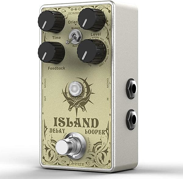 Island Multi-function Delay Guitar Effect Pedal, Multi-type