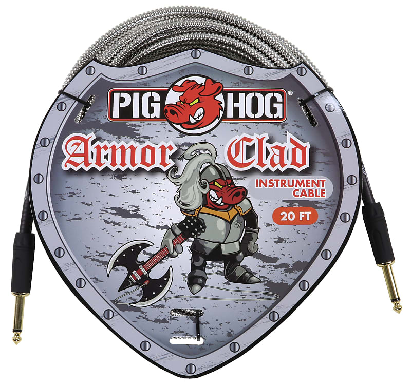 Pig Hog "Armor Clad" 20' Straight / Straight Instrument Cable PHAC-20 image 1