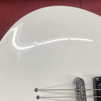 Jericho Avenger Baritone Electric Guitar with EMG Pickups - White Top image 8