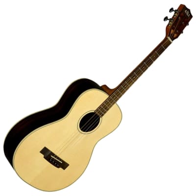 Kala KA-GTR Solid Spruce Tenor Guitar - Natural w/ Gig Bag image 2