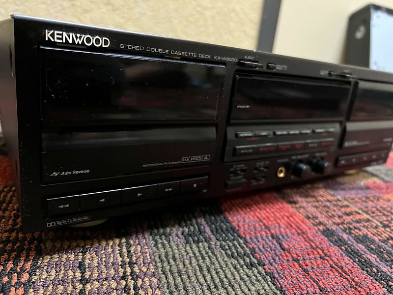 Vintage Kenwood KX-W8030 Dual Deck Stereo Cassette Player hot Recorder. WORK GREAT