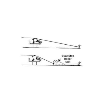 Buzz Stop Chrome Trem Roller For Fender Jazzmaster/Jaguar Guitars Free Shipping image 2