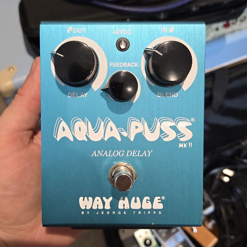 ギター WAY HUGE AQUA-PUSS MkII Way Huge Aqua Puss MKII Analog Delay Pedal by Jim Dunlop