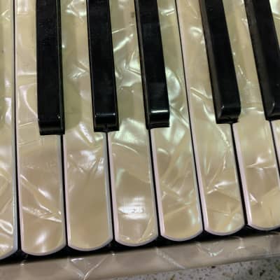 Giulietti Ivory accordion vintage beautiful with case image 4