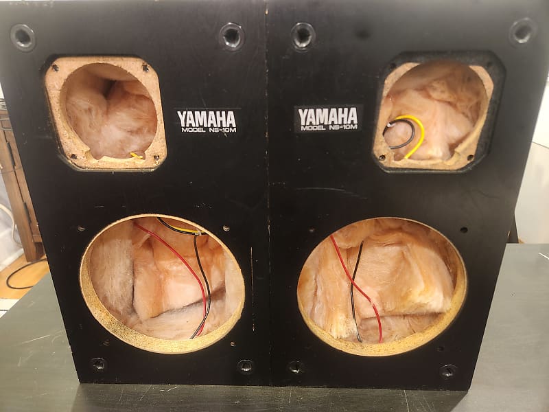 Yamaha NS-10M (Pair) Boxes and crossover only 1980s - Black image 1