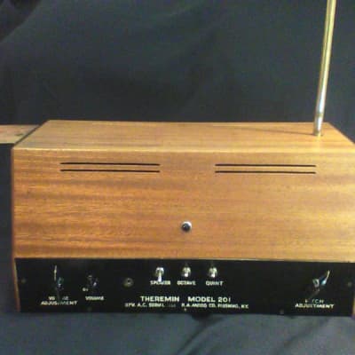 R. Moog Theremin  An Original  Model 201  brown image 2
