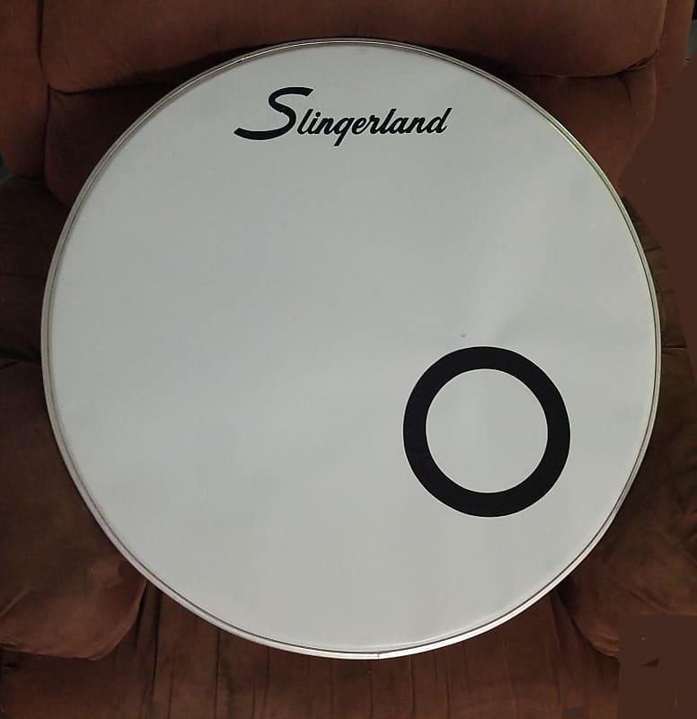 26 inch 1960s 1970s SLINGERLAND ORIGINAL BASS DRUM HEAD * Reverb