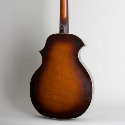 Kay  Kay Kraft Venetian Style A Arch Top Acoustic Guitar,  c. 1932, brown chipboard case. image 2