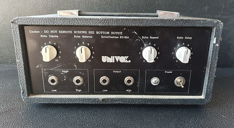 1970s Univox EC-80A Echo Chamber Japan Tape Echo Unit MIJ image 1