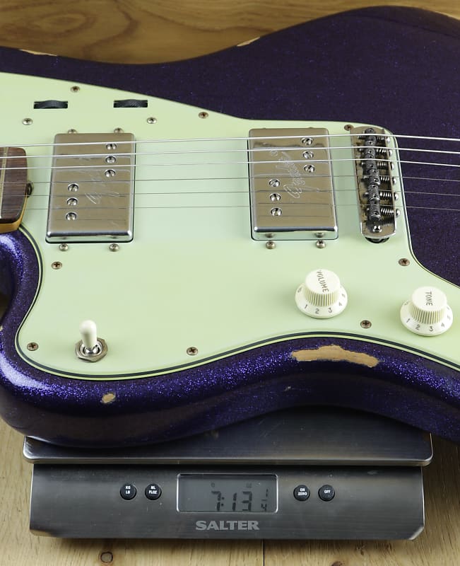 Fender Custom Shop Dealer Select CuNiFe Wide Range Jazzmaster Relic Purple  Sparkle, Left Handed R127781