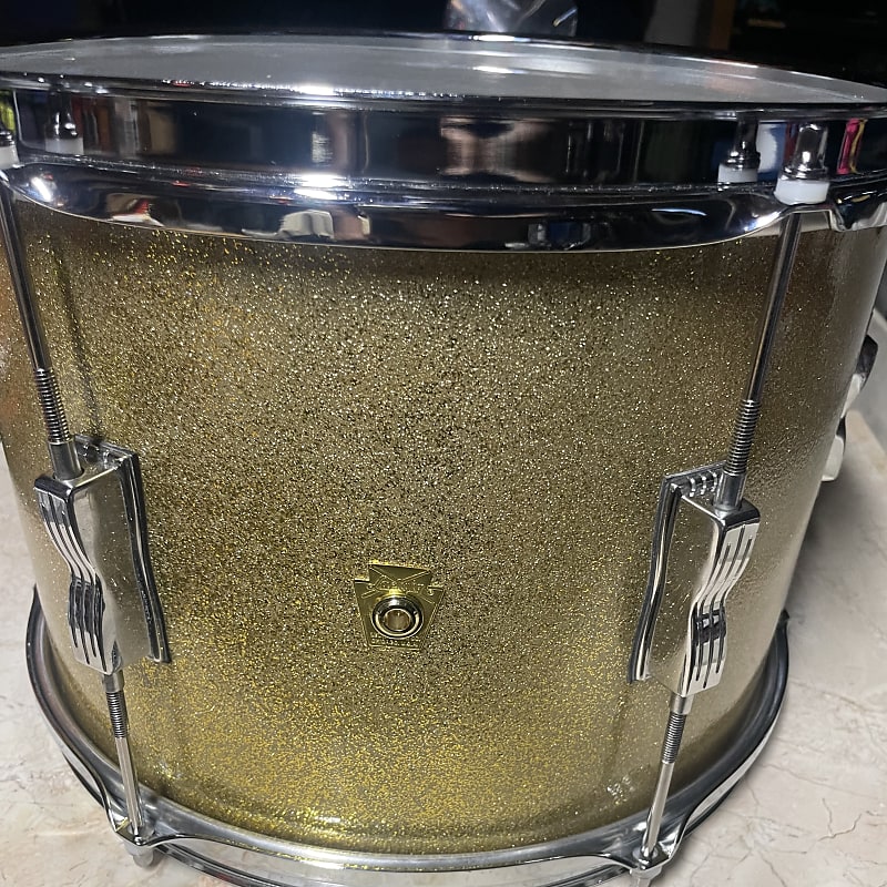 Ludwig 9x13 clubdate gold sparkle 60’s  - Gold Sparkle image 1