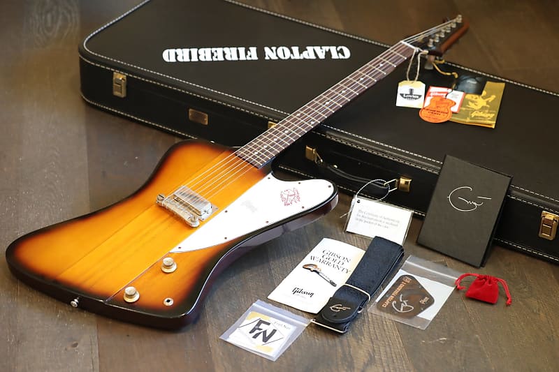Unplayed! Gibson Custom Eric Clapton 1964 Firebird I Reverse Headstock Vintage Sunburst + COA OHSC image 1