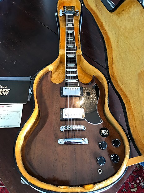 Aria Pro II SG 380 1981 Natural Mahogany