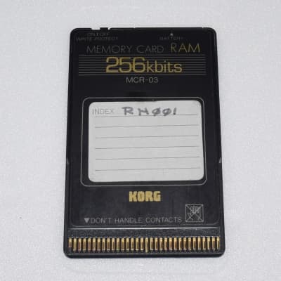 Korg M1 Wavestation Memory Card RAM MCR-03 256 Kbits