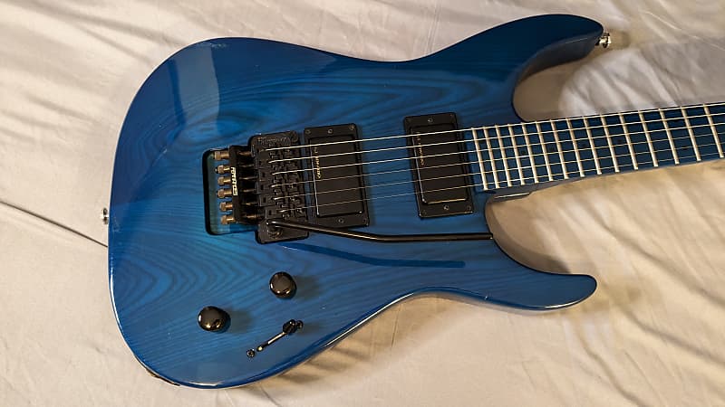 FERNANDES FR75 シースルーブルー アクティブピックアップ FRT