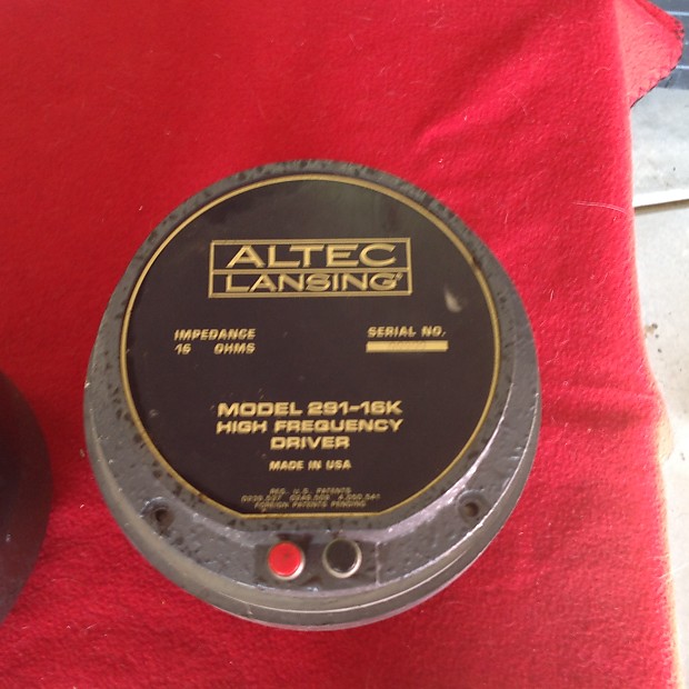 Altec Lansing 291-16k High Frequency Driver 1970's Black