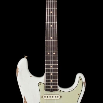 Fender Custom Shop Limited Edition 1964 L-Series Stratocaster Heavy Relic - Aged Olympic White #11540 image 5