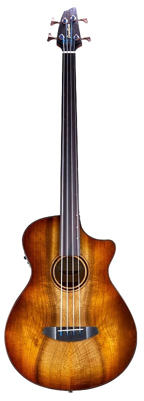 Breedlove ECO Pursuit Exotic S Concerto CE A/E Bass Guitar - Amber Myrtlewood image 1
