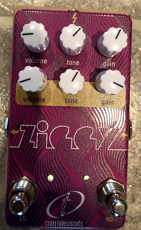 Crazy Tube Circuits  Ziggy v2 Overdrive/Distortion Purple in the Original Box image 1