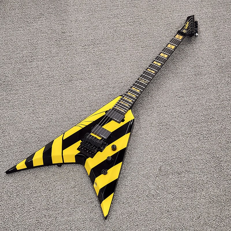 Washburn Michael Sweet Stryper Parallaxe PXV Electric Guitar - Black / Yellow image 1