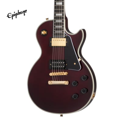 Epiphone Jerry Cantrell "Wino" Les Paul Custom Electric Guitar, Case Included - Wine Red image 1