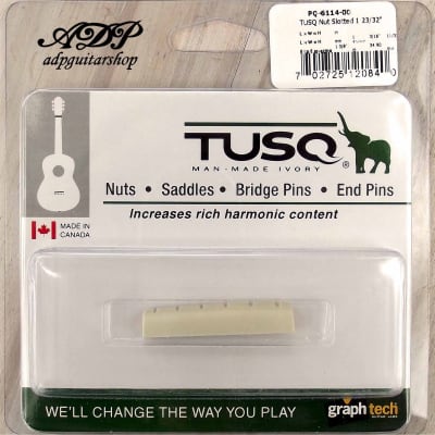 Graph Tech Tusq  PQ-6114-00 Acoustic Ibanez Slotted nut 43.3x 4.95mm for sale