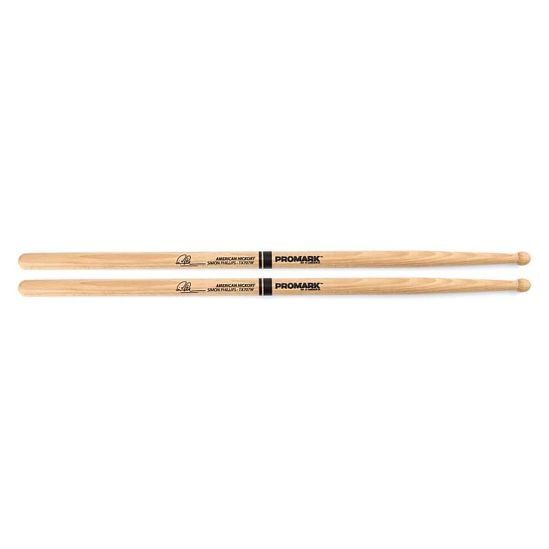 ProMark Hickory 707 Simon Phillips Wood Tip Drumstick image 1