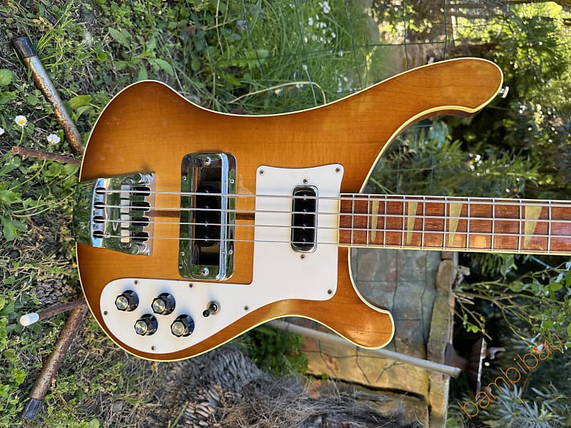 1976 Rickenbacker 4001 Bass Rare Autumnglo Ohsc Reverb