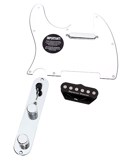 920D Custom Shop 11208-14+T3W-WH-LH Seymour Duncan Quarter Pounder Loaded Tele Pickguard w/ 3-Way Switching (Left-Handed) image 1